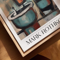 Rothko Style Cubist Abstract Painting | Contemporary Wall Decor featuring vibrant colors and geometric shapes.