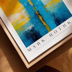 Rothko Style Color Block Abstraction Print | Modern Geometric Wall Art displayed with vibrant colors and clean lines.