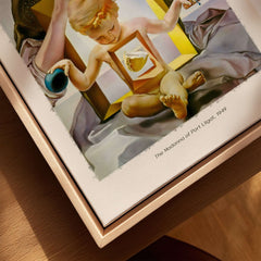 Salvador Dali Madonna Port Lligat 1949 Surrealist Religious Art Print Poster Gala displayed in a wooden frame