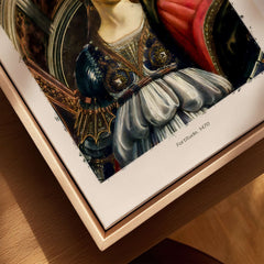 Botticelli Fortitude 1470 Allegory Virtue Art Print Renaissance Poster Wall Decor with rich details and armor.