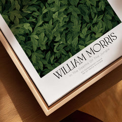 William Morris Prints - In the Depths of the Jungle Foliage Botanical Art Print showcasing lush green leaves.