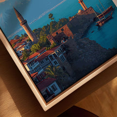 Antalya Canvas Print | Turkish Architecture Wall Decor showcasing coastal views and intricate Turkish design.