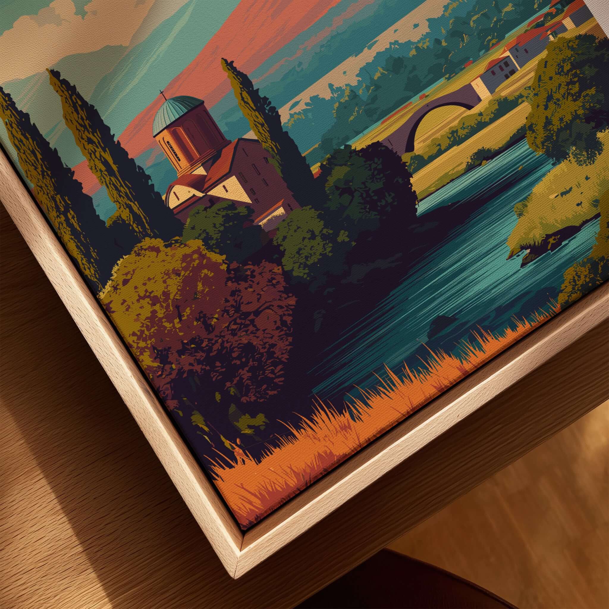 Kosovo Peja Canvas Print | European Travel Wall Art showcasing the natural beauty and architecture of Peja.