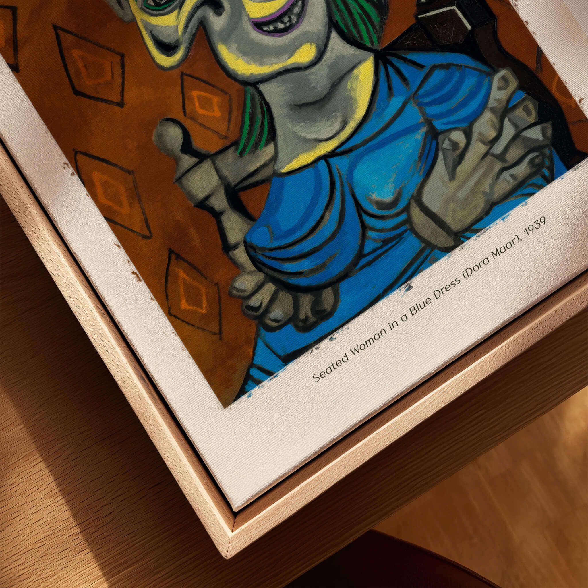 Picasso Seated Woman Blue Dress Art Print Poster – This Art World