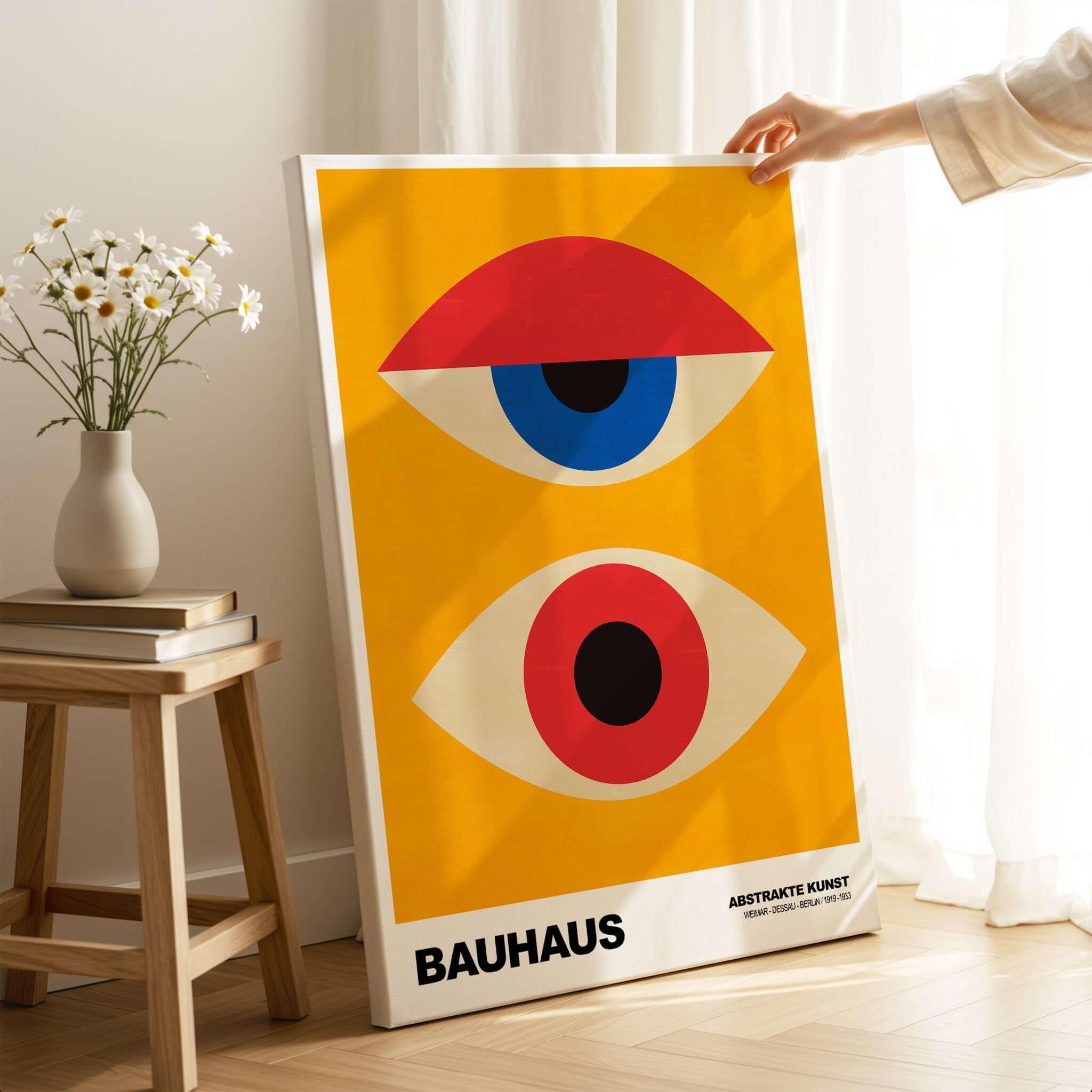 Bauhaus Exhibition Prints - Abstract Eyes Poster – This Art World