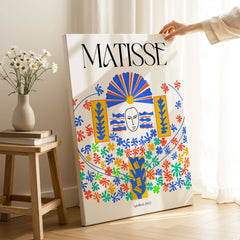 Matisse Apollon 1953 Decorative Cut Out Wall Art Print featuring vibrant colors and patterns with a floral design.