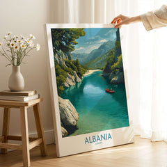 Albania Canvas Print | Framed and Unframed Travel Wall Decor featuring stunning Albanian landscape.