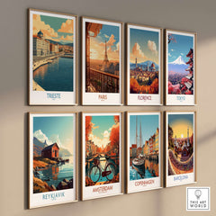 Trieste Italy Wall Art collection featuring stunning cityscape designs from various locations including Trieste.