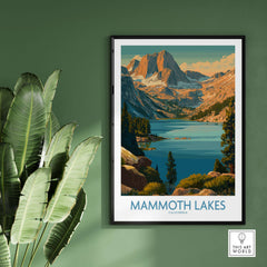 Mammoth Lakes Print California - California Wilderness Poster showcasing beautiful landscapes and nature.