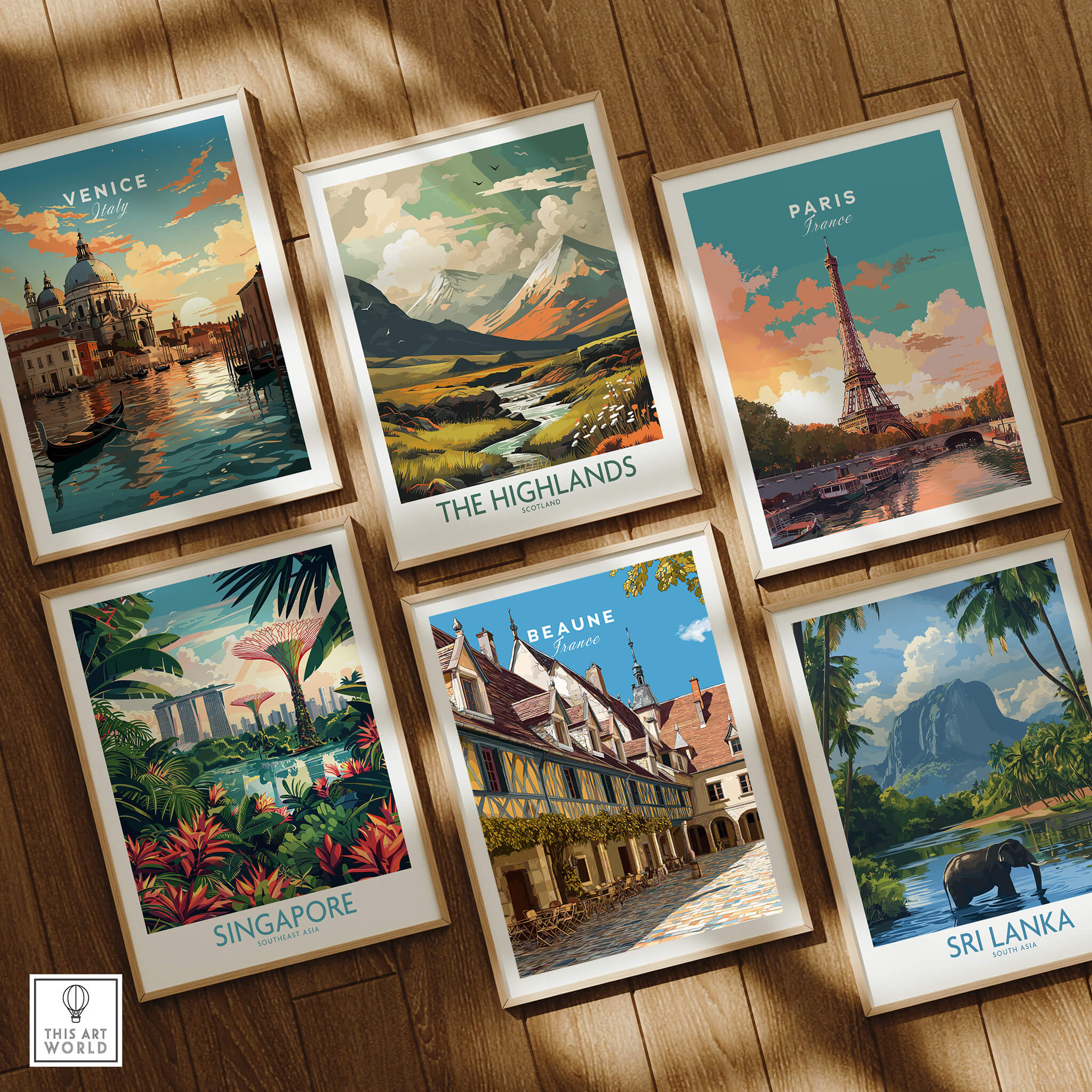 Beaune Travel Poster – Hospices de Beaune Architecture and Courtyard Art among other travel posters