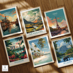 Captiva Island Florida Print – Coastal Palm Tree Art featured among travel prints from Venice, Paris, and more.