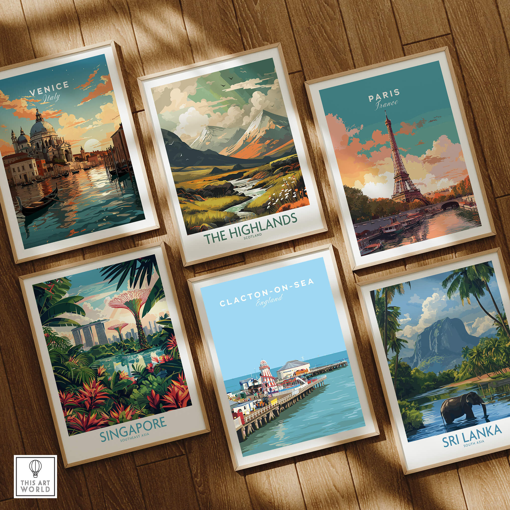 Clacton-on-Sea Travel Poster – Historic Pier Art Print featured among vintage travel posters.