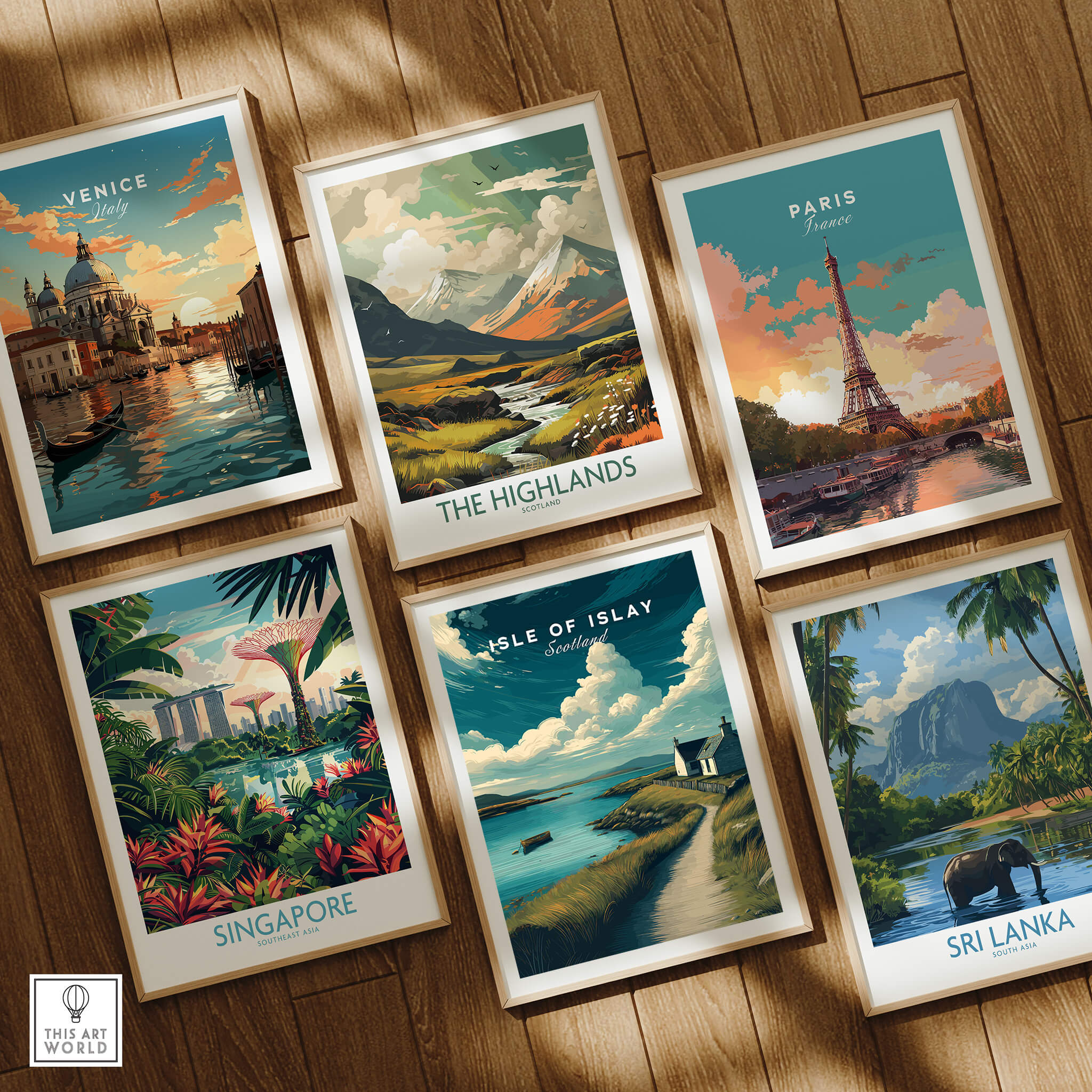 Isle of Islay Scotland Wall Art Print | Coastal Path Travel Poster collection showcasing travel destinations.