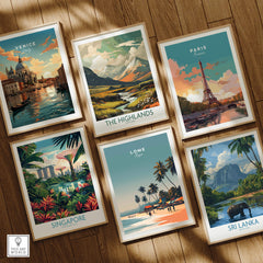 Lome Togo Poster Print Africa featuring vibrant tropical beach scene and coastal allure.