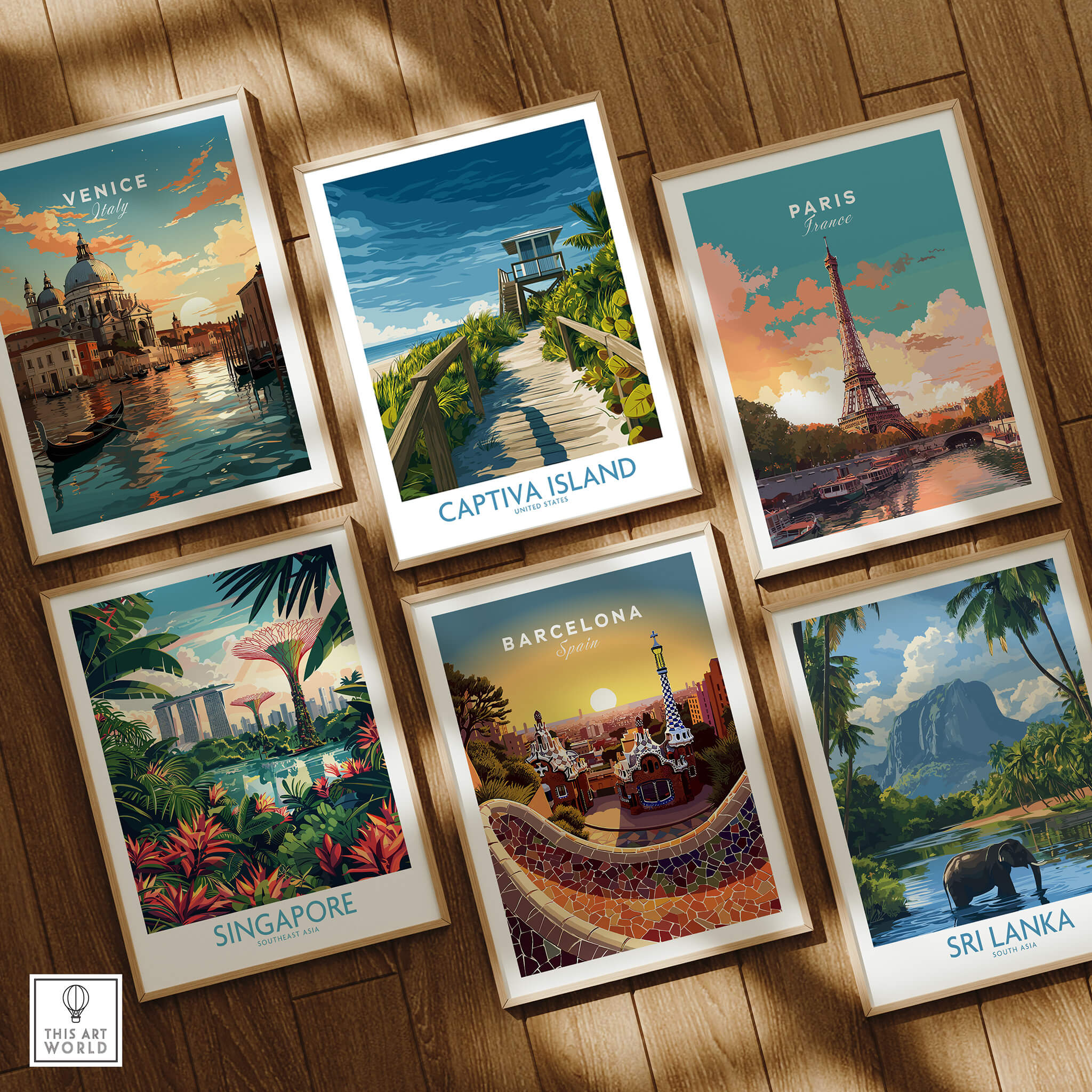 Captiva Island Florida Wall Art – Tropical Art showcasing vibrant tropical scenes and travel destinations.