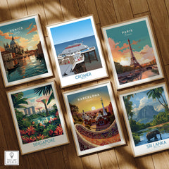 Cromer Norfolk Wall Art – Historic Seaside Pier Art Print featuring vibrant seaside architecture and British heritage.