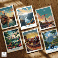 Fjords Wall Art | Modern Style featuring scenic prints of iconic global destinations.