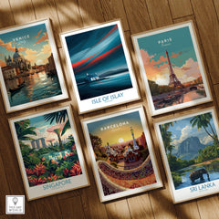 Isle of Islay Scotland Posters | Vibrant Scottish Island Scene Canvas Print among other travel posters