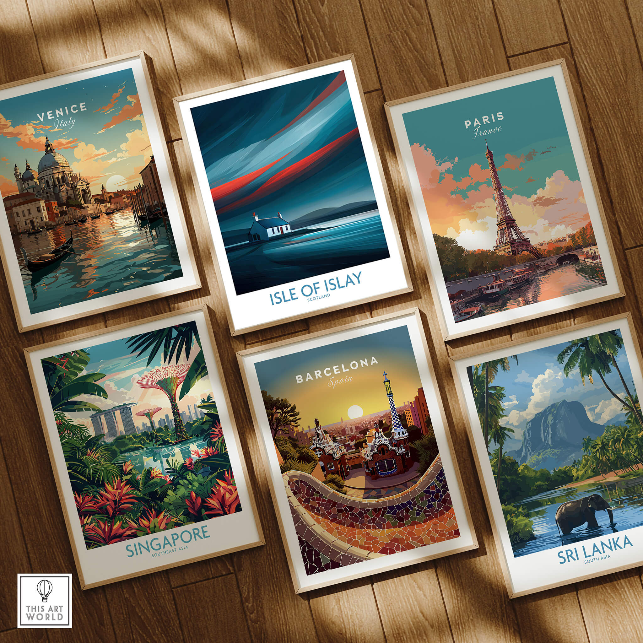 Isle of Islay Scotland Posters | Vibrant Scottish Island Scene Canvas Print among other travel posters