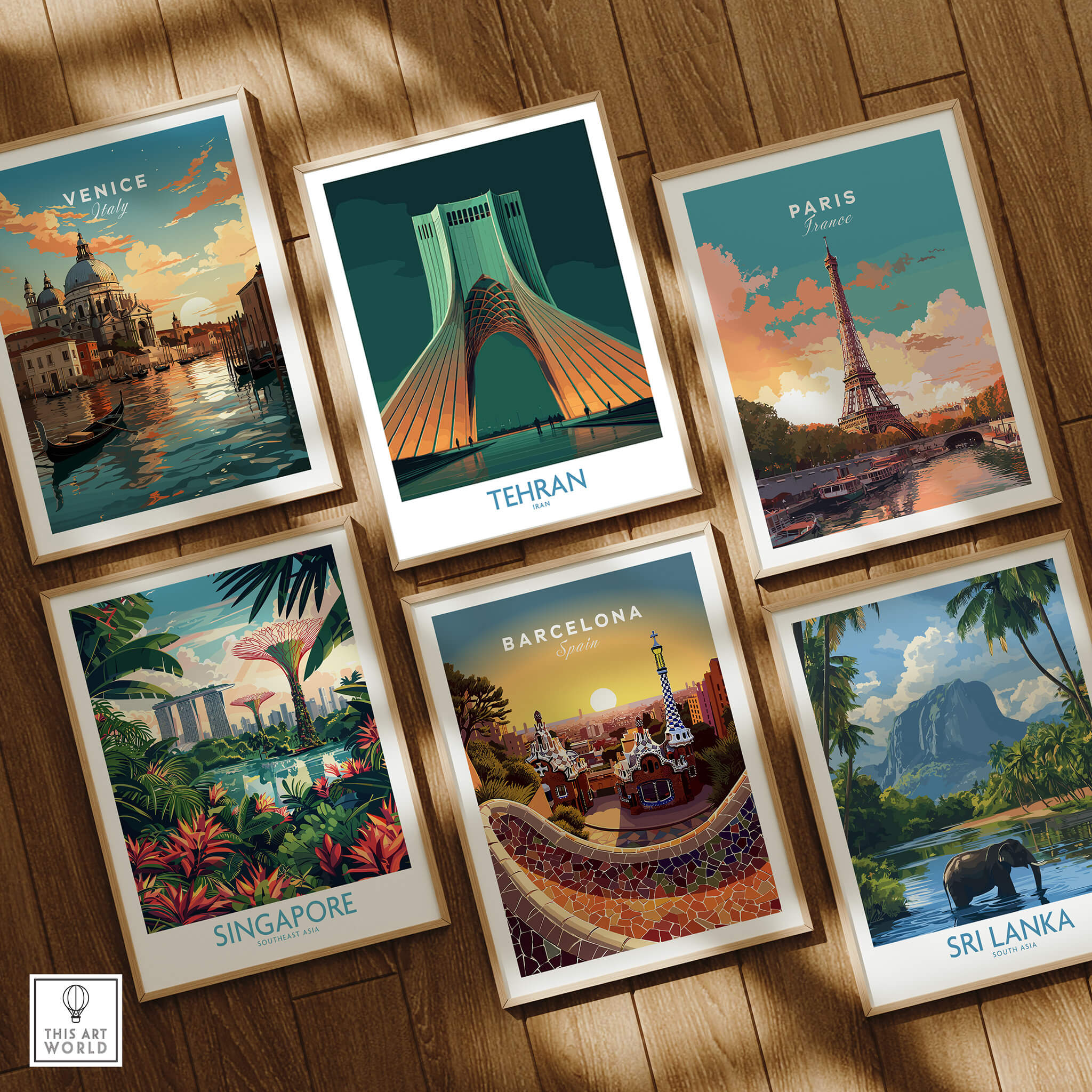 Tehran Iran Canvas Print | Iconic Persian Monument Cityscape Poster featuring vibrant cityscapes and famous landmarks.