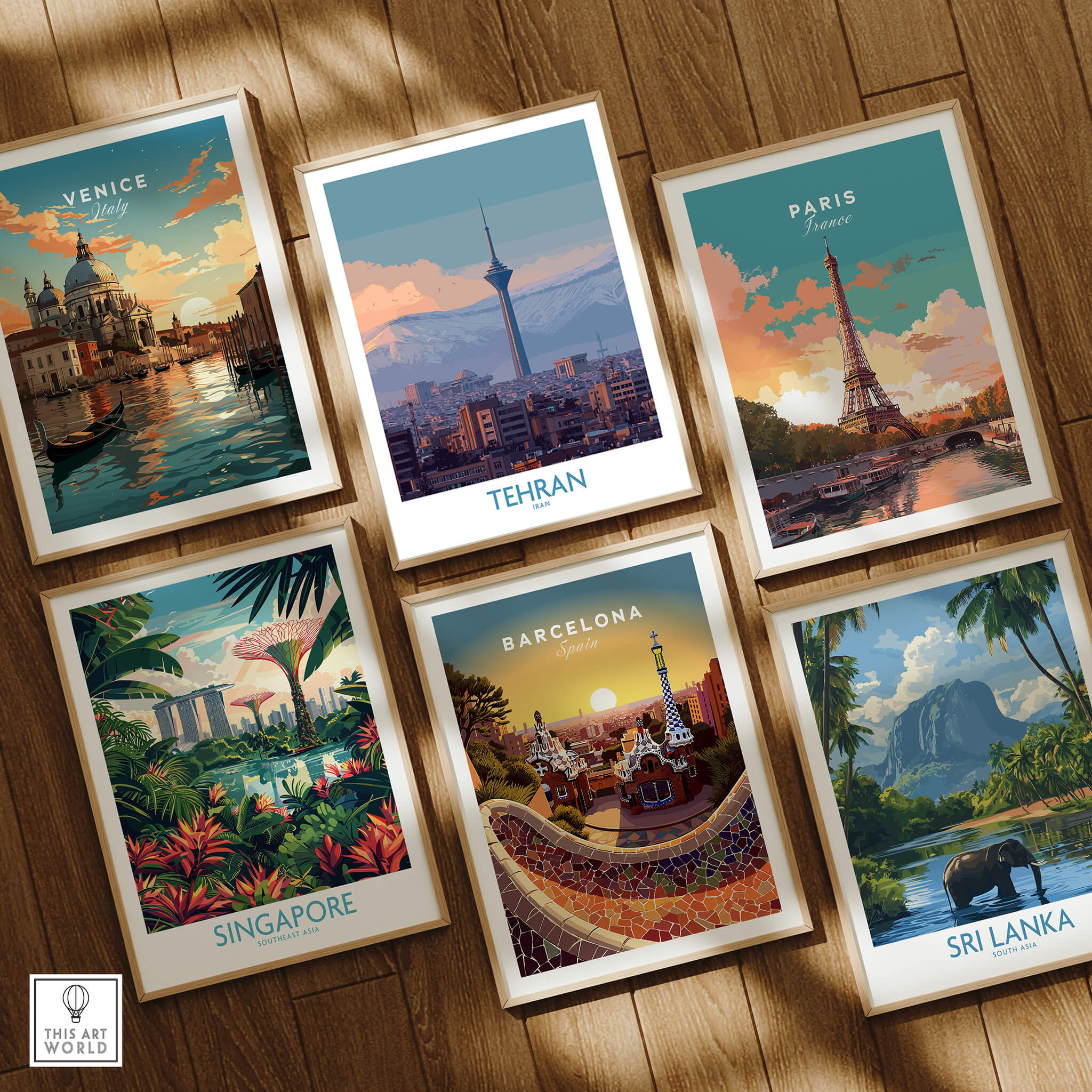 Tehran Iran Canvas Print | Evening City Landscape Poster featuring stunning city landscapes from around the world.