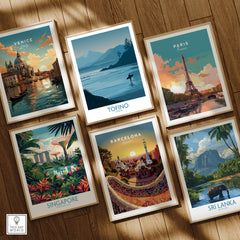 Tofino Canada Canvas Print | Misty Mountain & Shoreline Poster collection showcasing beautiful travel art.