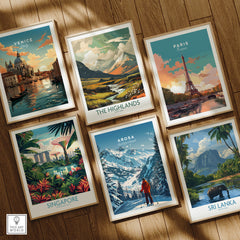 Arosa Travel Poster - Switzerland showcasing scenic landscapes and travel inspiration
