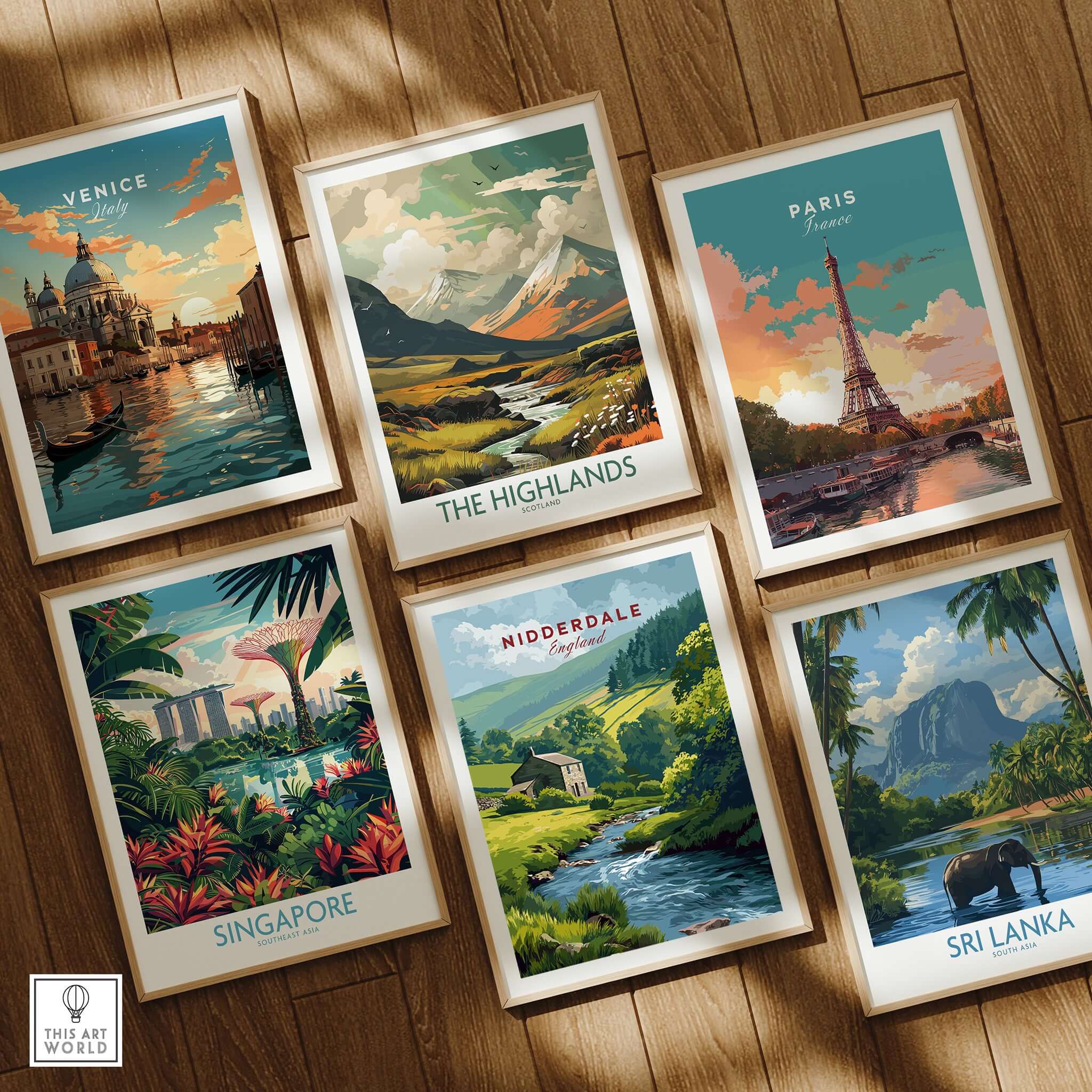 Nidderdale Stone Farmhouse and Stream Canvas Print | English Country Wall Decor in a collection of travel posters.