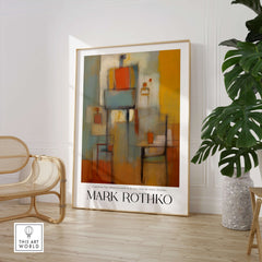 Rothko Style Emotional Abstraction Painting | Modern Abstract Wall Decor displayed in a stylish interior setting.
