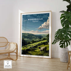 Nidderdale Canvas Print | English Countryside Decor showcasing the picturesque landscapes of Nidderdale, England.