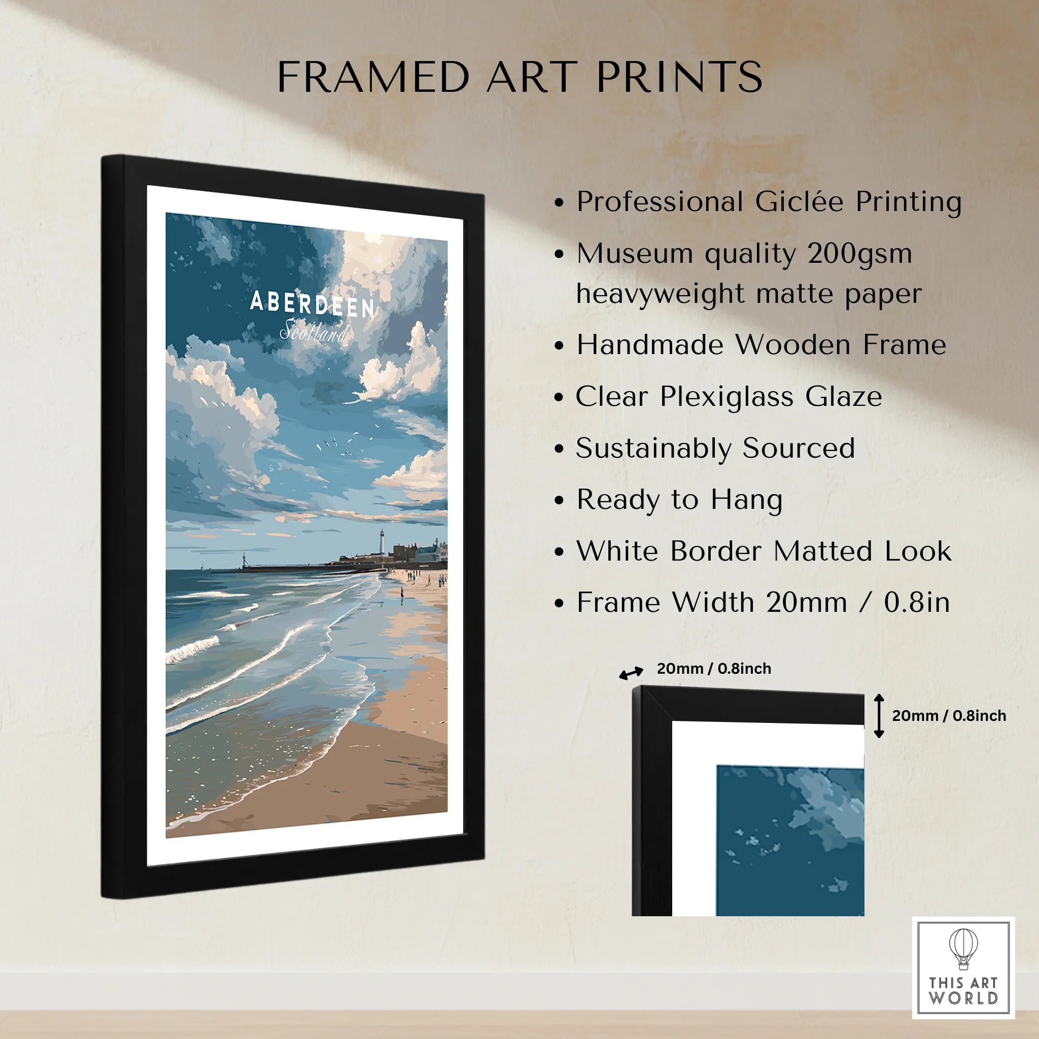Nantucket Massachusetts travel poster with lighthouse sunset, framed canvas wall art for home decor
