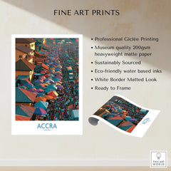 Accra Ghana fine art print unframed quality details