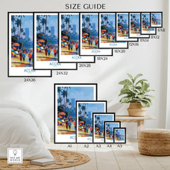 Accra Ghana Beach Walk Wall Art — wall art poster size guide thisartworld