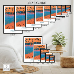 Accra Ghana Sunset Bay Wall Art — wall art poster size guide thisartworld