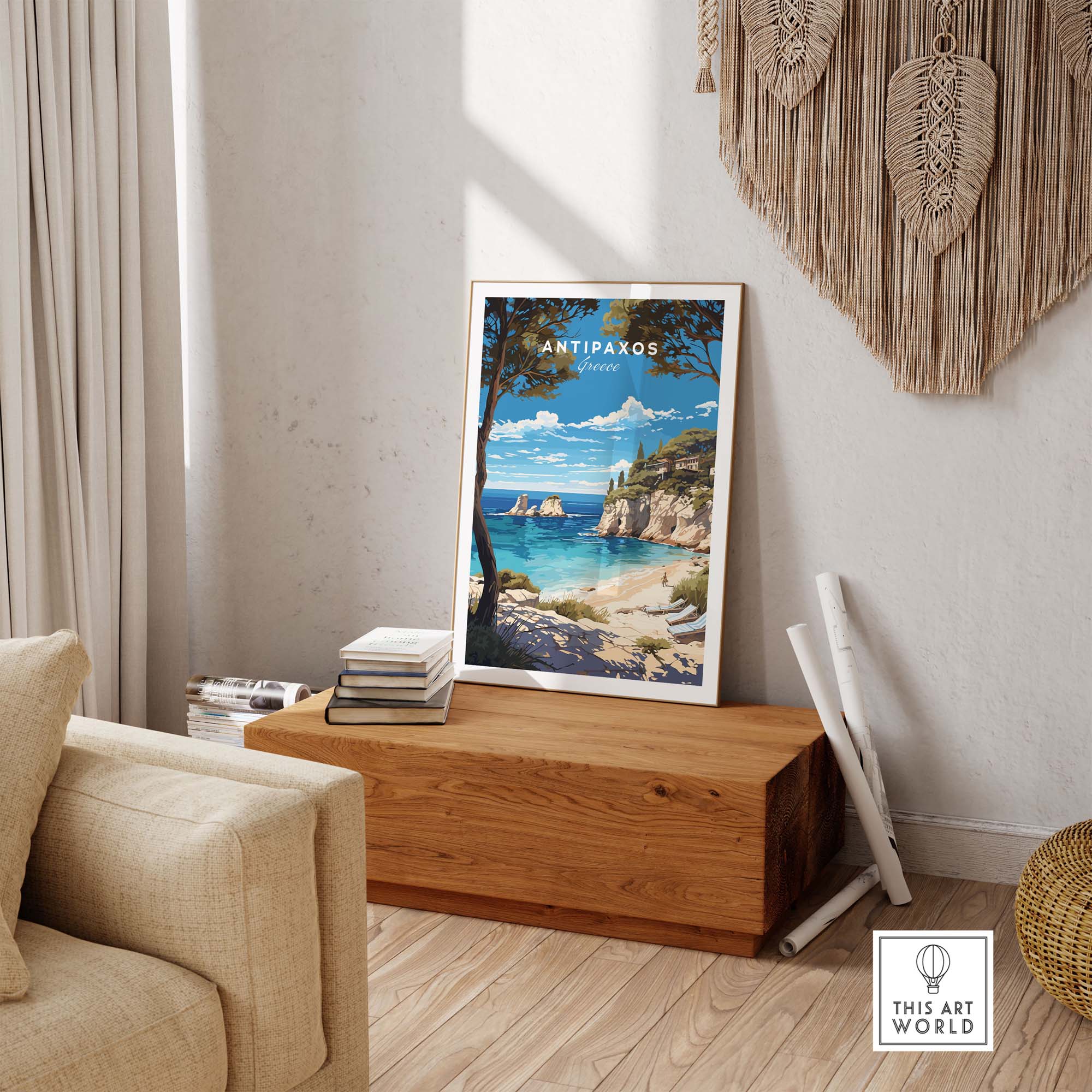 Antipaxos Greece Poster
