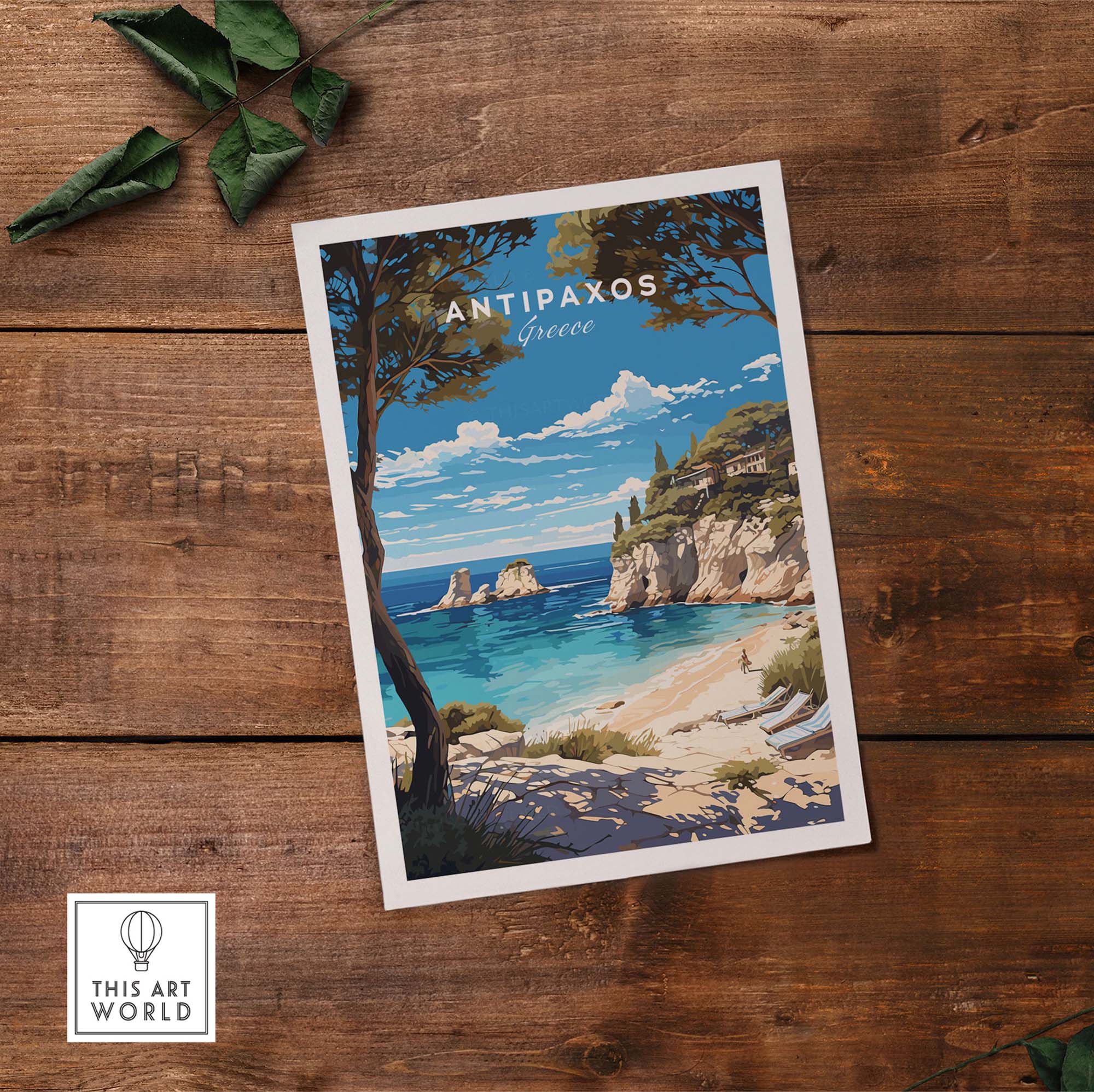 Antipaxos Greece Poster