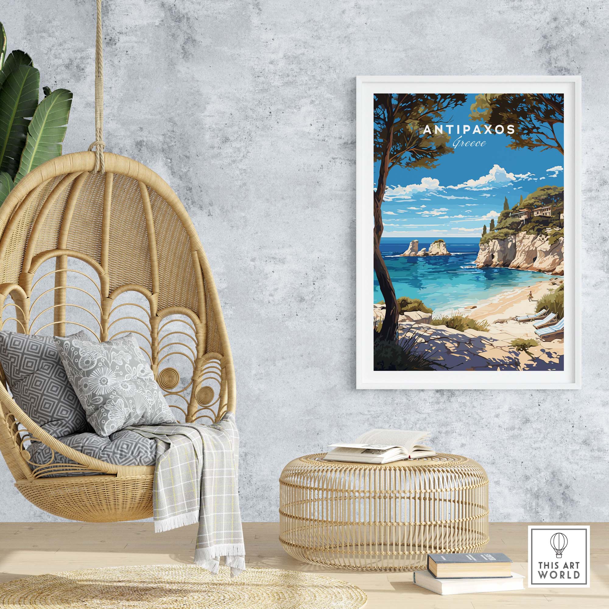 Antipaxos Greece Poster