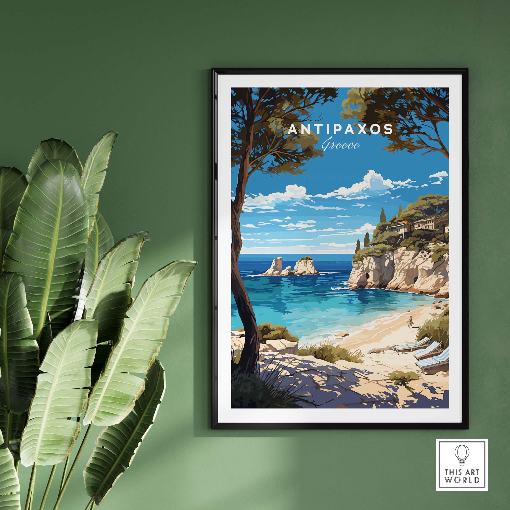 Antipaxos Greece Poster