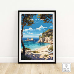 Antipaxos Greece Poster