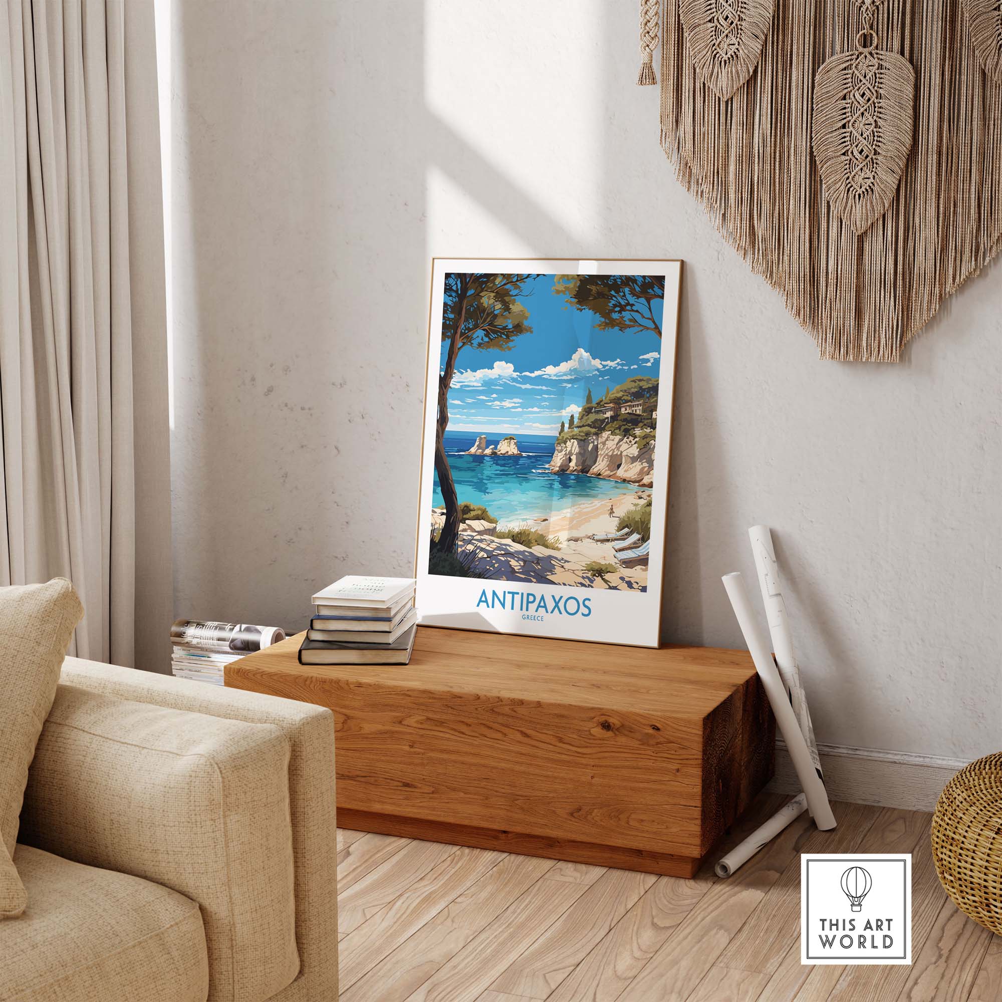 Antipaxos Wall Art Print