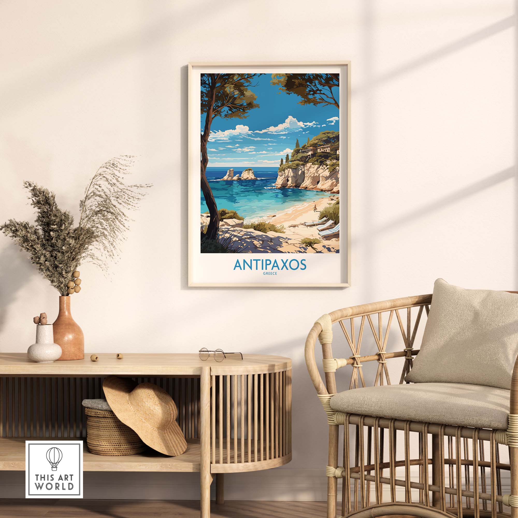 Antipaxos Wall Art Print