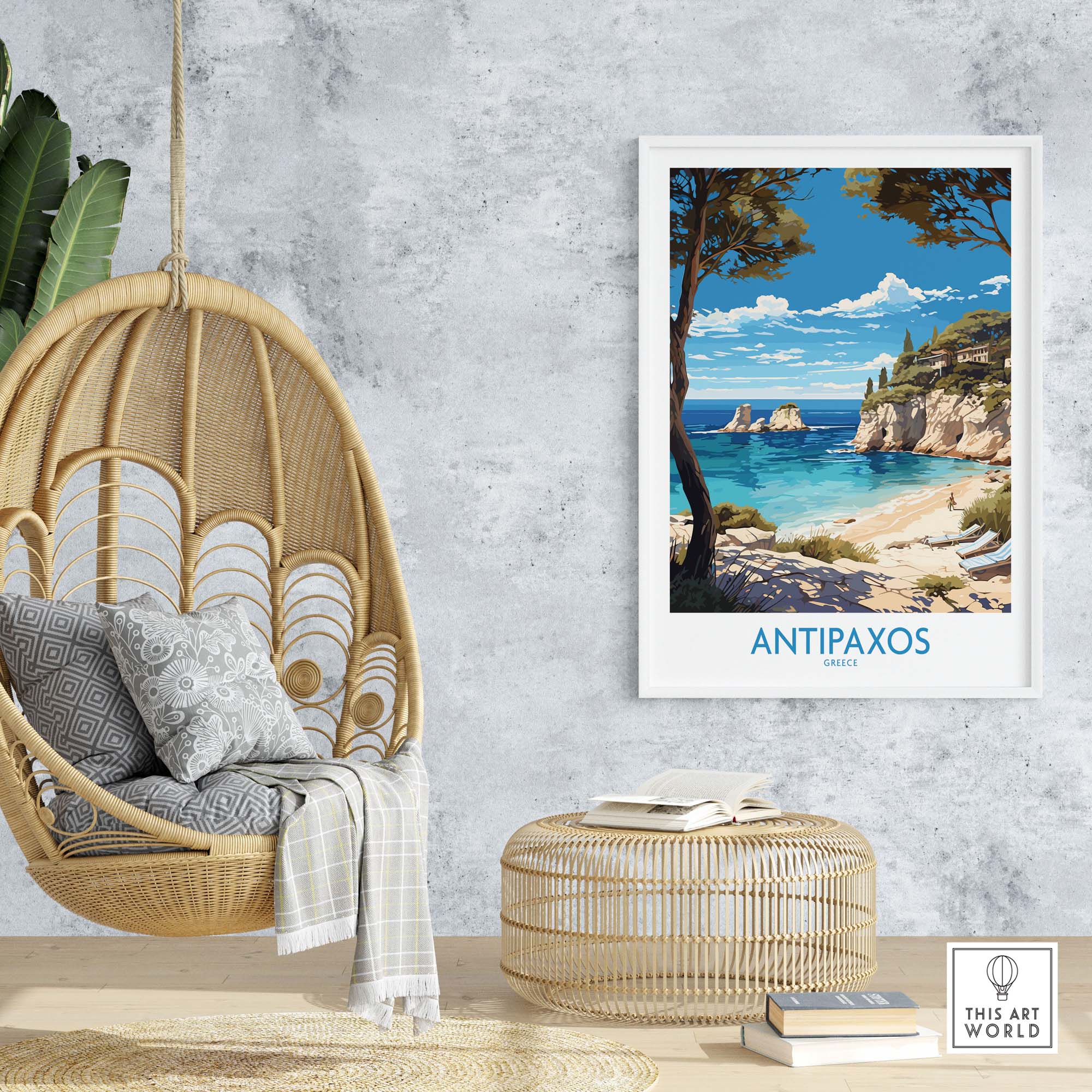 Antipaxos Wall Art Print