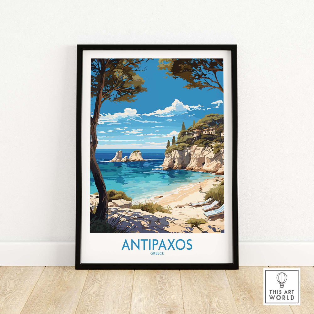 Antipaxos Wall Art Print