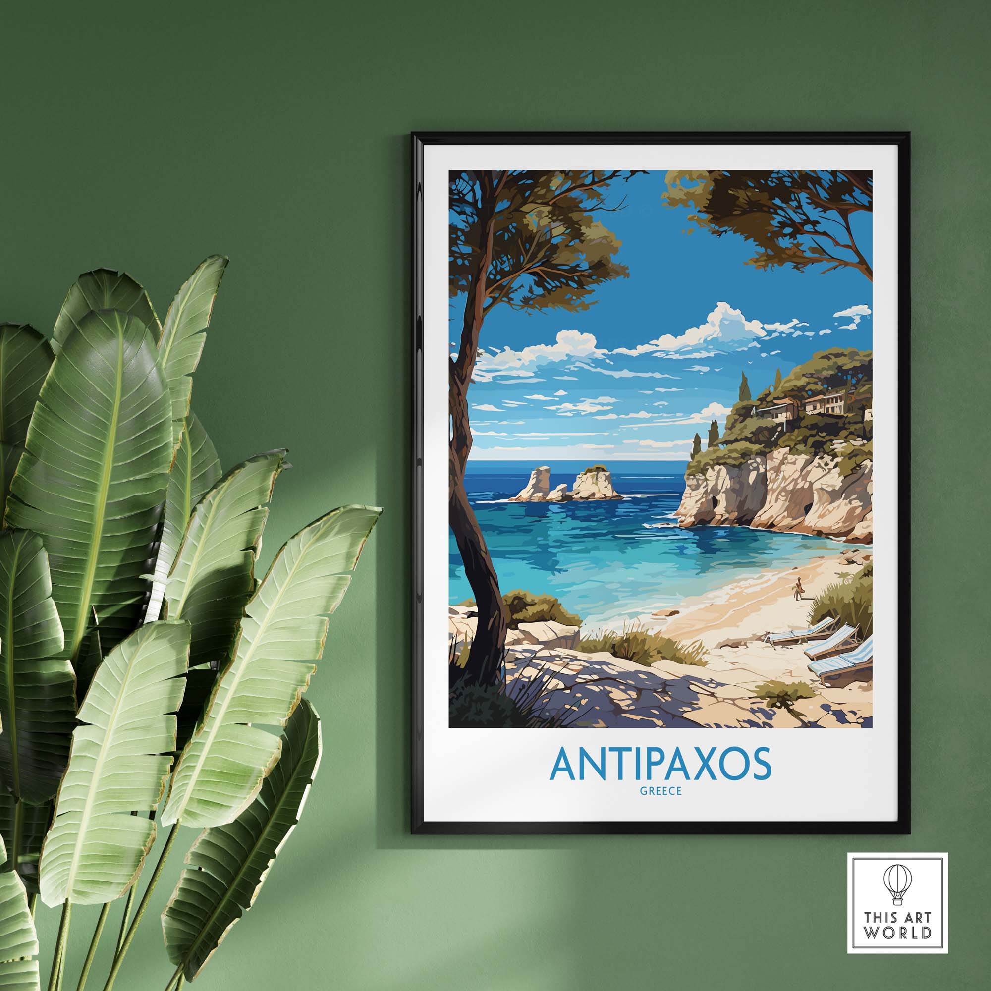 Antipaxos Wall Art Print