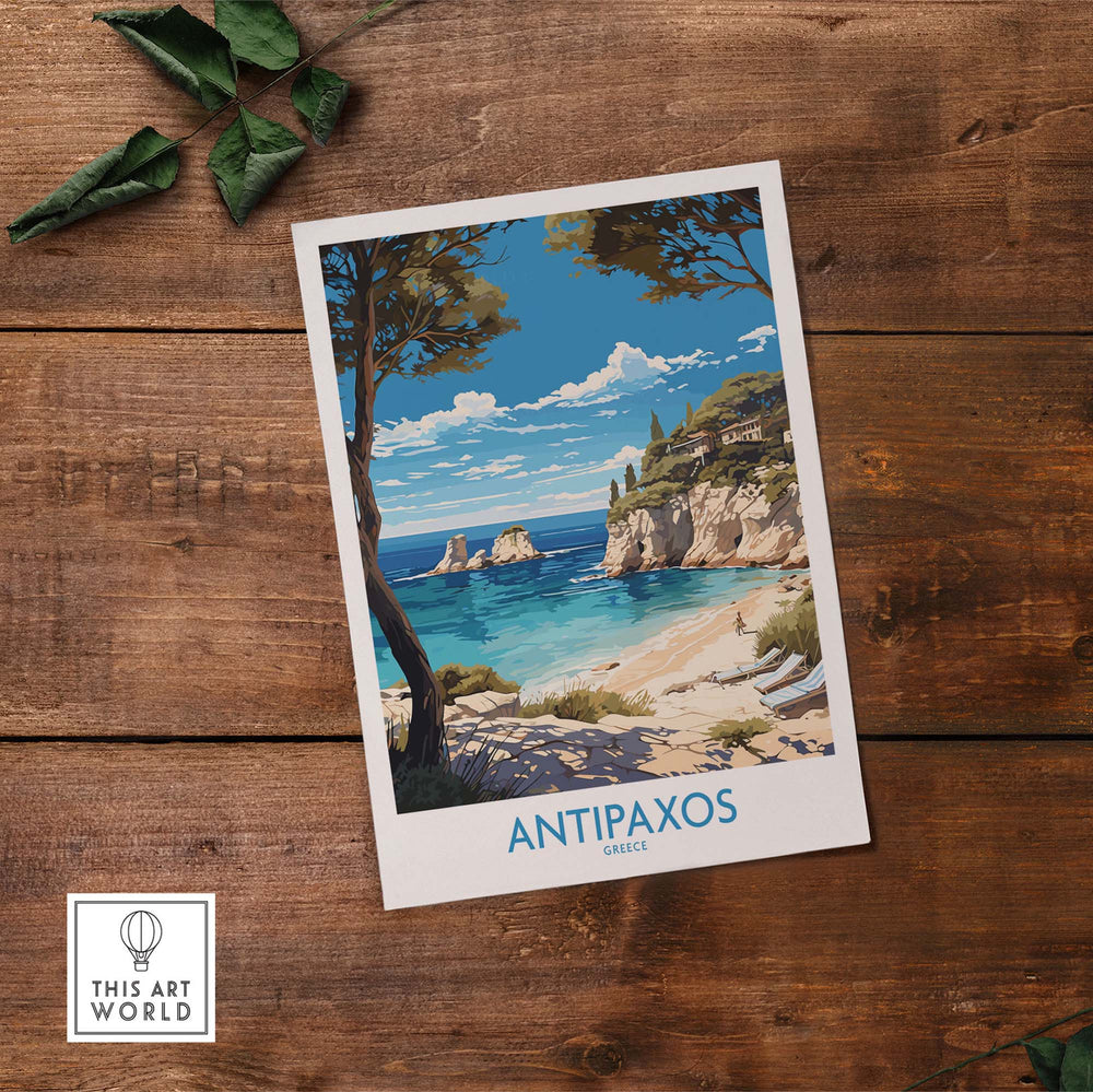 Antipaxos Wall Art Print