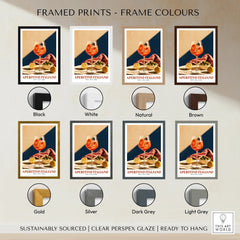 Aperitivo Italiano Italian Kitchen Poster - framed print colour options