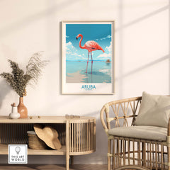 Aruba Flamingo Beach Wall Art