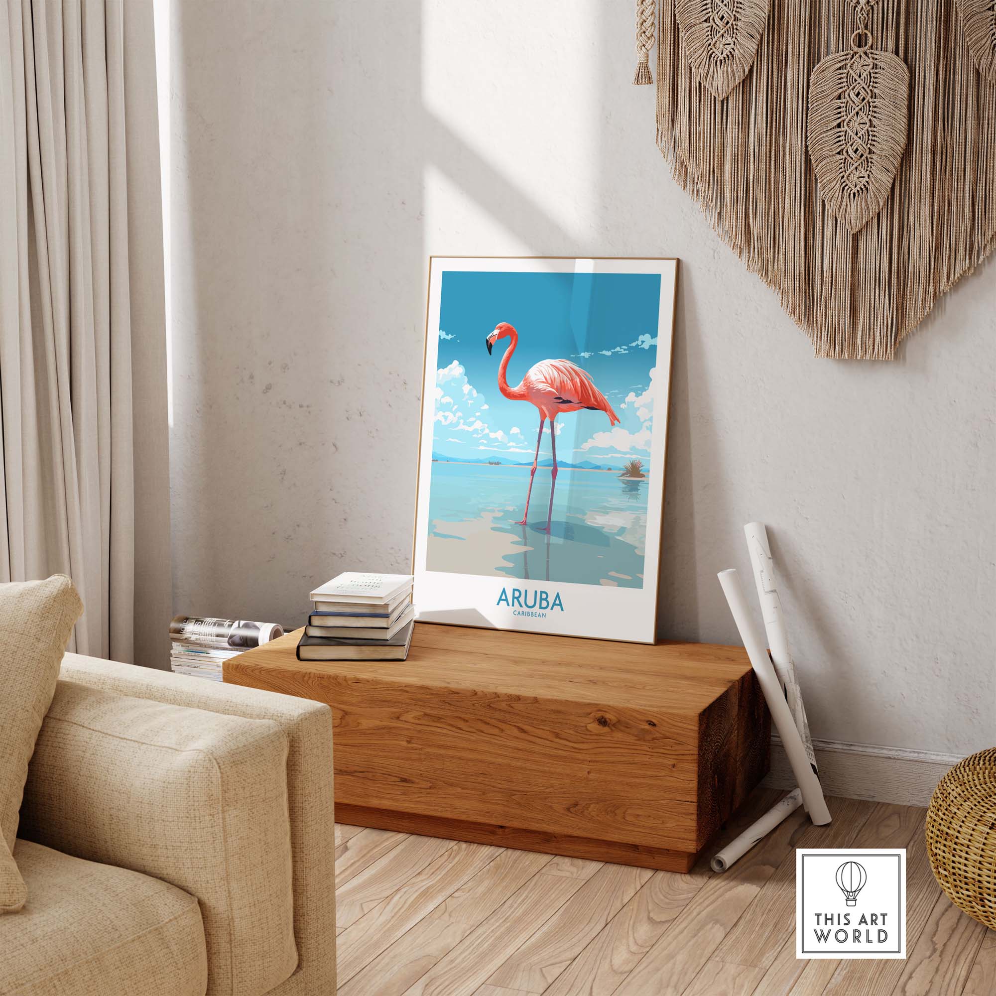 Aruba Flamingo Beach Wall Art