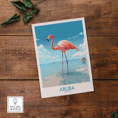 Aruba Flamingo Beach Wall Art
