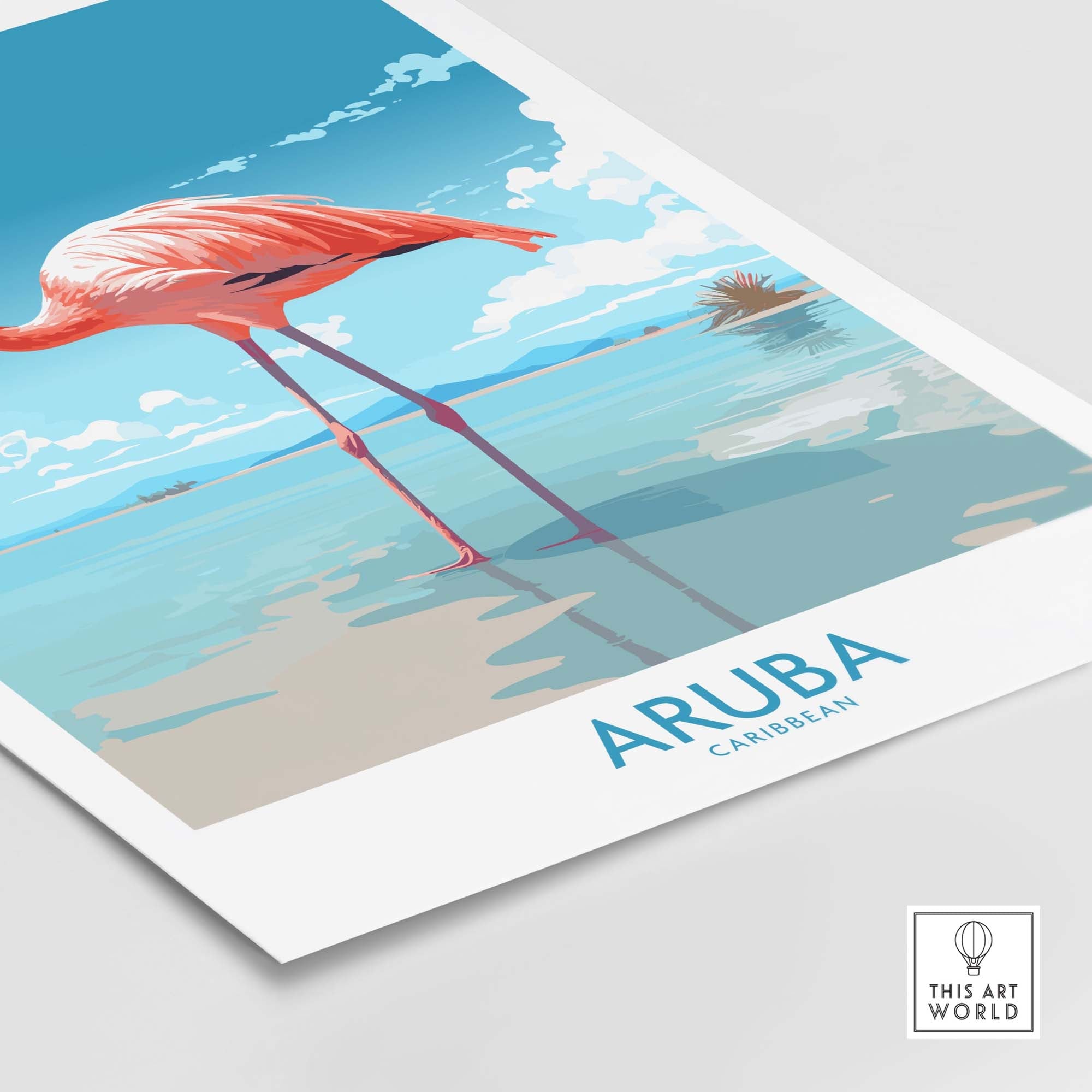 Aruba Flamingo Beach Wall Art